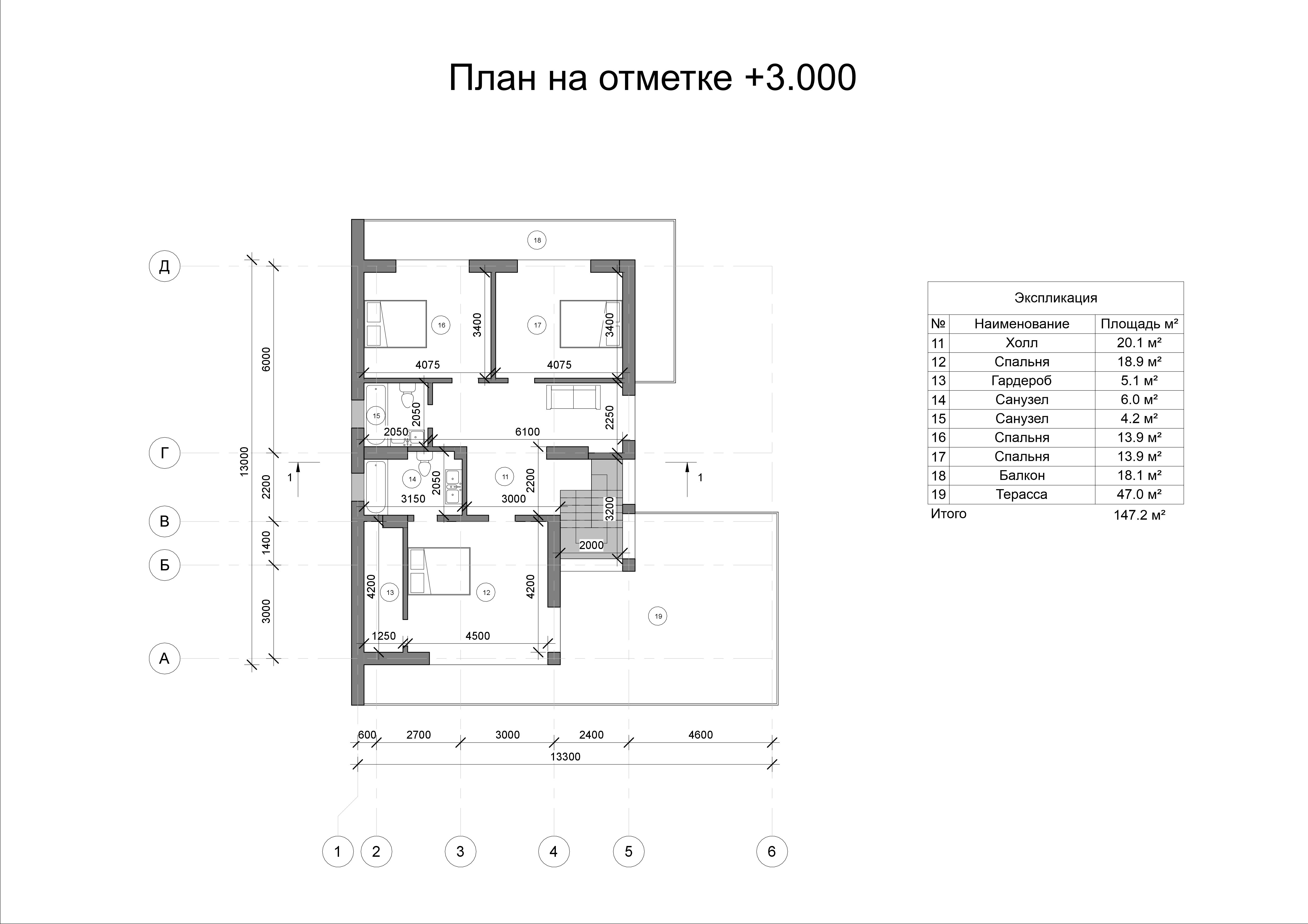 Кварц_2_306_13.3х13_3_3: Планировка